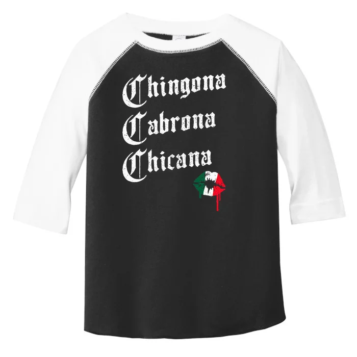 Chingona Cabrona Chicana Kissing – Funny Mexican Woman Latina Toddler Fine Jersey T-Shirt