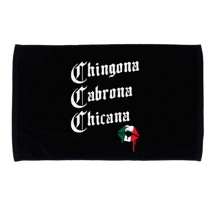 Chingona Cabrona Chicana Kissing – Funny Mexican Woman Latina Microfiber Hand Towel