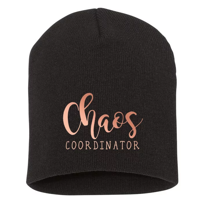 Chaos Coordinator Short Acrylic Beanie