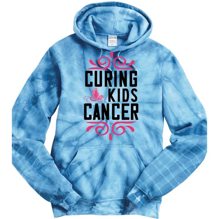 Curing Cancer Tie Dye Hoodie