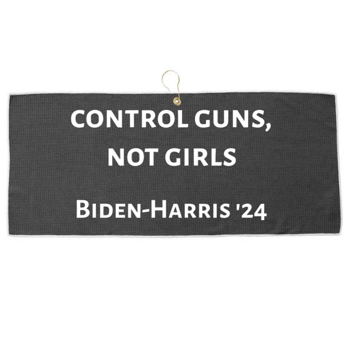 Charlotte Clymer Control Guns Not Girl Bidenharris 24 Large Microfiber Waffle Golf Towel