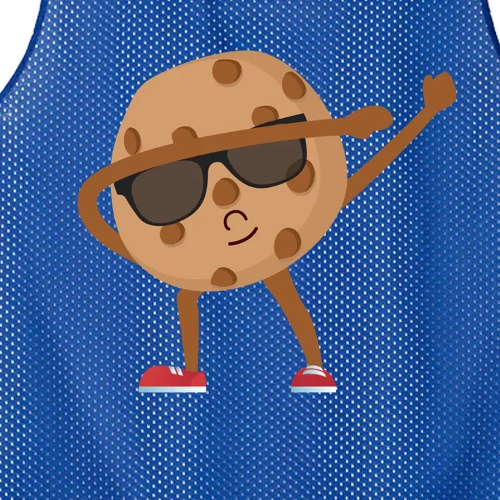 Chocolate Chip Cookie Funny Dabbing Drop Cookie Baking Lover Gift Mesh Reversible Basketball Jersey Tank