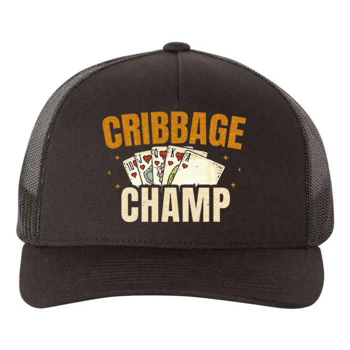 Cribbage Champ Card Game Players Yupoong Adult 5-Panel Trucker Hat