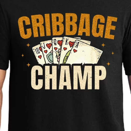 Cribbage Champ Card Game Players Pajama Set