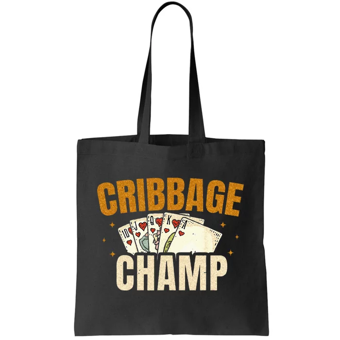 Cribbage Champ Card Game Players Tote Bag