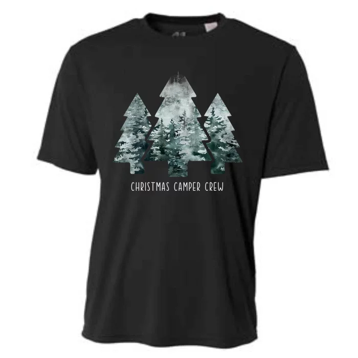 Christmas Camper Crew Christmas Tree Forest Cozy Season Cute Gift Cooling Performance Crew T-Shirt