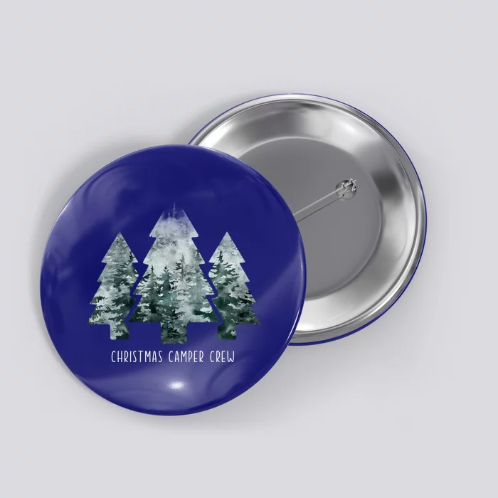 Christmas Camper Crew Christmas Tree Forest Cozy Season Cute Gift Button