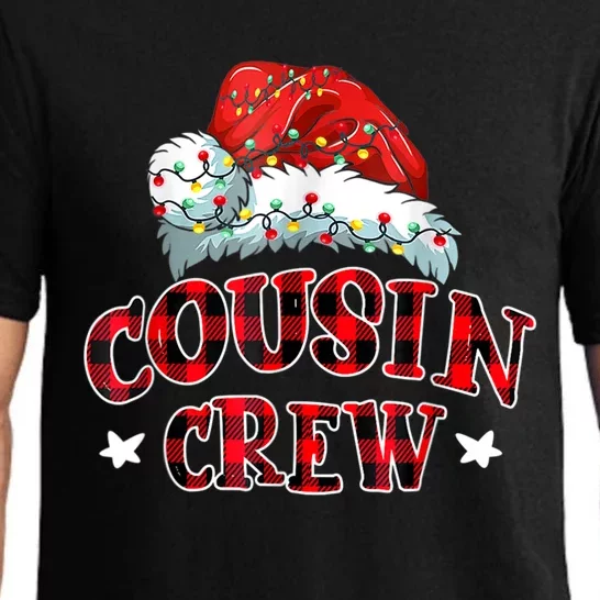 Christmas Cousin Crew Buffalo Red Plaid Pajamas Family Xmas Gift Pajama Set