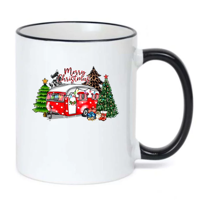 Christmas Camping Camp Lover Funny Camper Christmas Gift Black Color Changing Mug