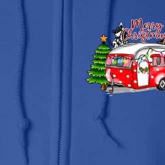 Christmas Camping Camp Lover Funny Camper Christmas Gift Full Zip Hoodie