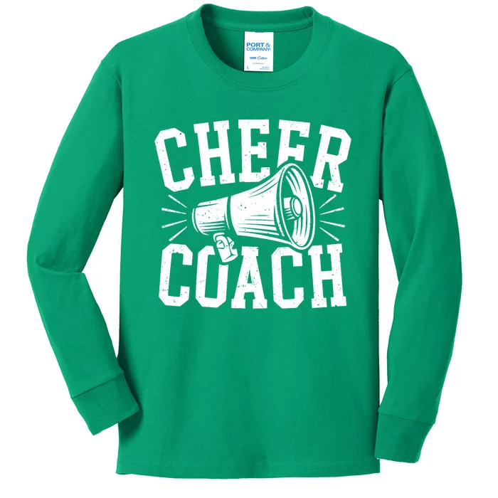 Cheer Coach Cheerleading Cheerleader Coach Kids Long Sleeve Shirt