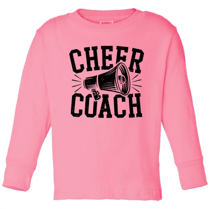 Cheer Coach Cheerleading Cheerleader Coach Toddler Long Sleeve Shirt