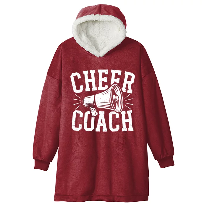 Cheer Coach Cheerleading Cheerleader Coach Hooded Wearable Blanket