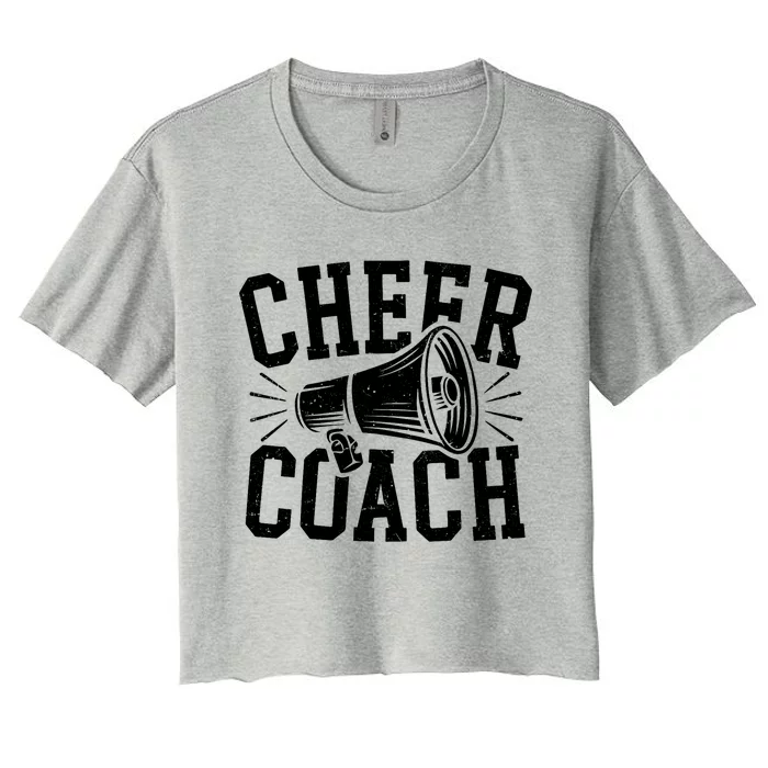 Cheer Coach Cheerleading Cheerleader Coach Women's Crop Top Tee