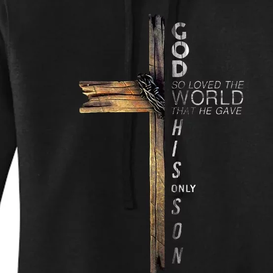 Christ Cross Christian 9 John 316 Women's Pullover Hoodie