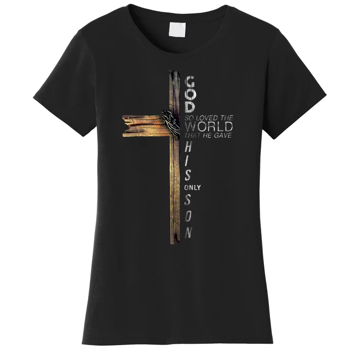 Christ Cross Christian 9 John 316 Women's T-Shirt