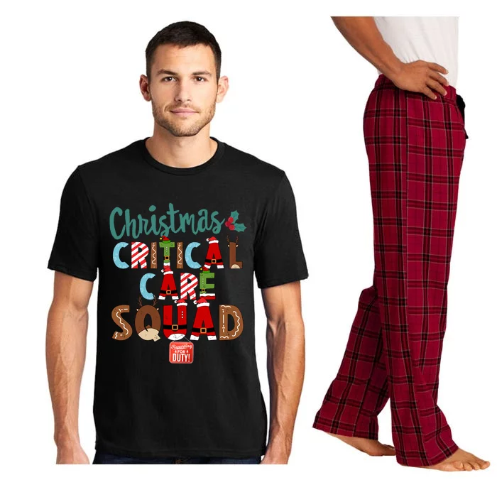 Christmas Critical Care Squad Nurse Tech And Aide Assistant Er Gift Pajama Set