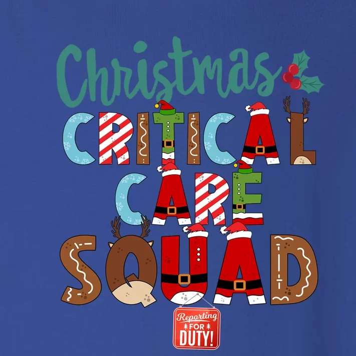 Christmas Critical Care Squad Nurse Tech And Aide Assistant Er Gift Toddler Long Sleeve Shirt