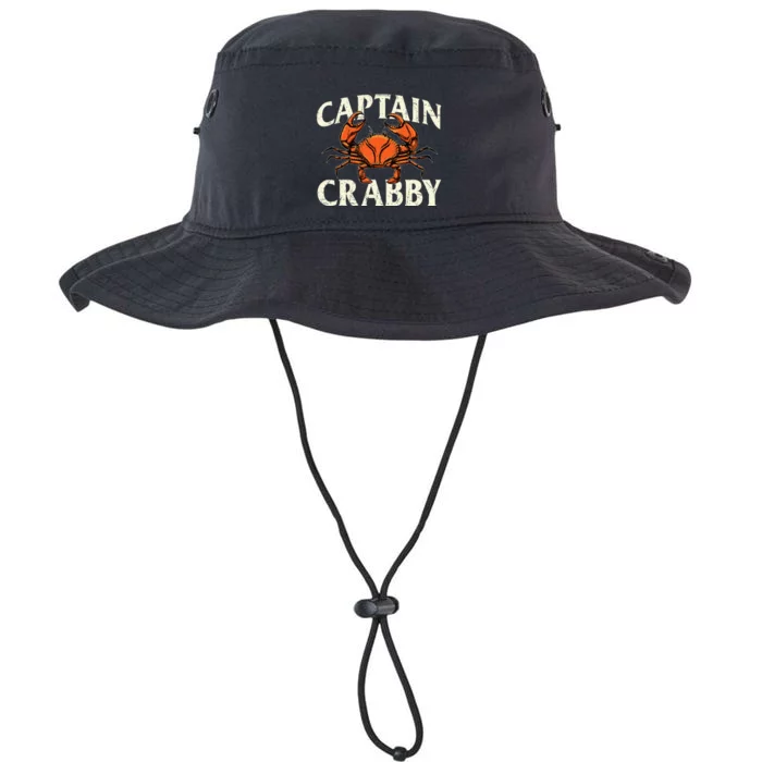 Captain Crabby Crustacean Crabber Crabbing Seafood Lover Legacy Cool Fit Booney Bucket Hat