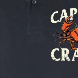 Captain Crabby Crustacean Crabber Crabbing Seafood Lover Softstyle Adult Sport Polo