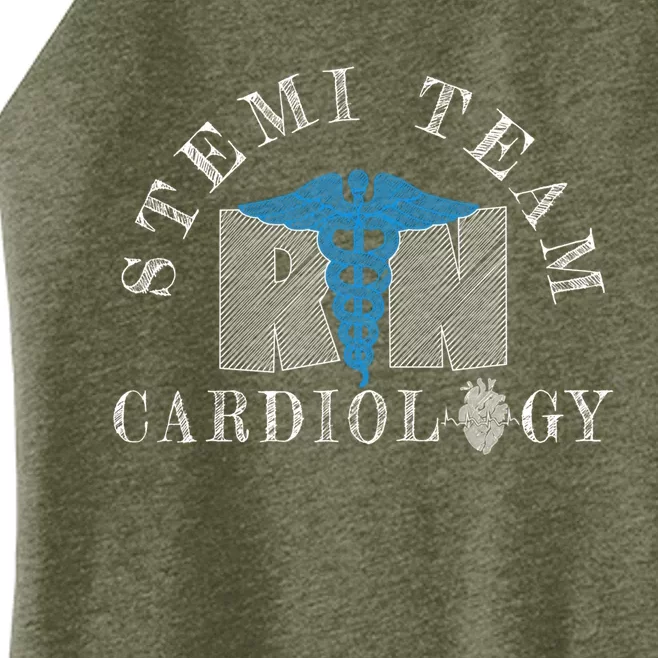 Cardiology Cardiac Cath Lab Code Stemi Team Gift Cardiac Rn Gift Women’s Perfect Tri Rocker Tank