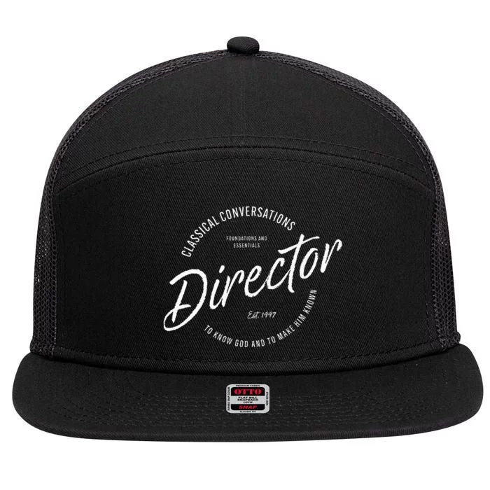 CC Classical Conversations Director Homeschool 7 Panel Mesh Trucker Snapback Hat