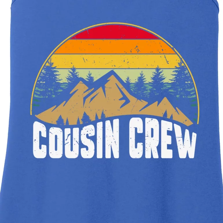 Cousin Camping Crew Road Trip Outdoor Adventure Camping Gift Ladies Essential Tank