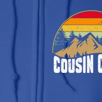 Cousin Camping Crew Road Trip Outdoor Adventure Camping Gift Full Zip Hoodie