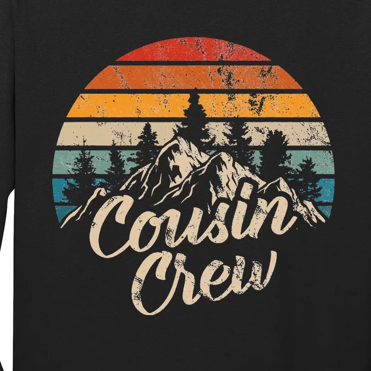 Cousin Crew Camping Outdoor Sunset Summer Camp Long Sleeve Shirt