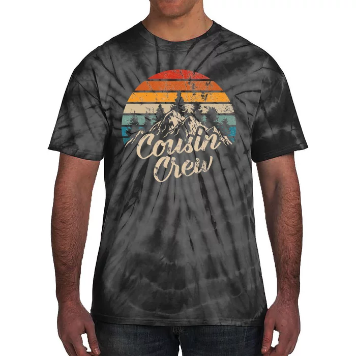 Cousin Crew Camping Outdoor Sunset Summer Camp Tie-Dye T-Shirt