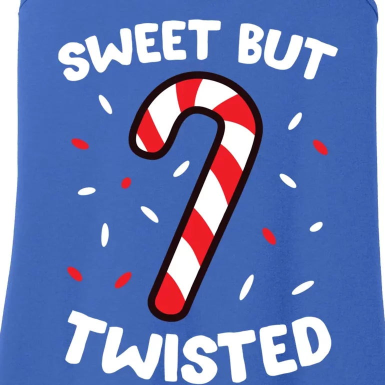 Christmas Candy Cane Sweet But Twisted Funny Christmas Xmas Gift Ladies Essential Tank