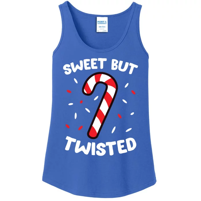 Christmas Candy Cane Sweet But Twisted Funny Christmas Xmas Gift Ladies Essential Tank