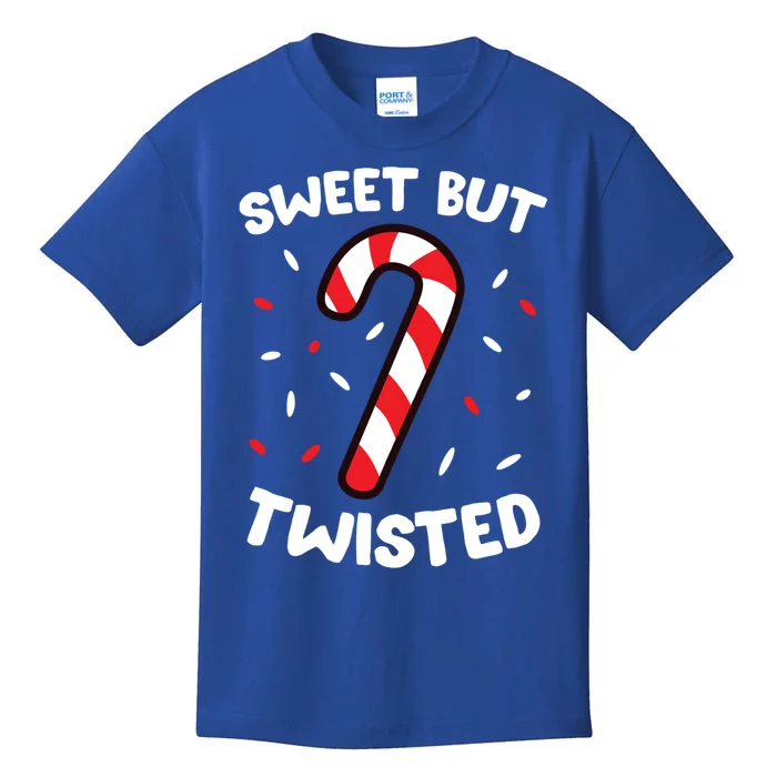 Christmas Candy Cane Sweet But Twisted Funny Christmas Xmas Gift Kids T-Shirt