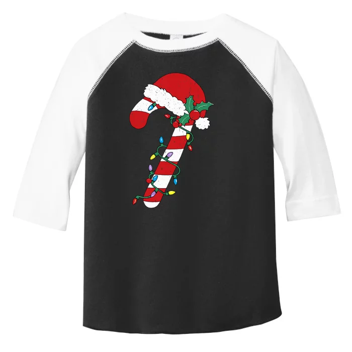 Christmas Candy Cane Santa Xmas Toddler Fine Jersey T-Shirt