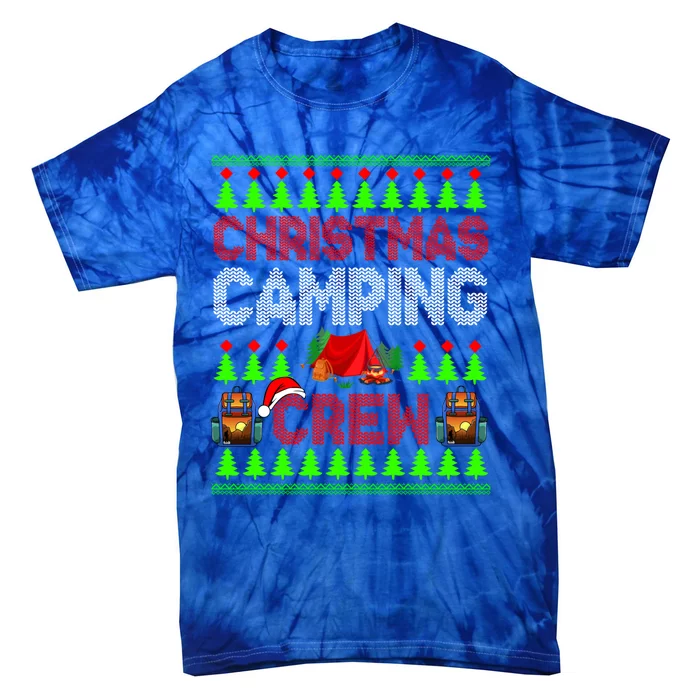 Christmas Camping Crew Xmas Sweater Santa Camper Camping Gift Tie-Dye T-Shirt