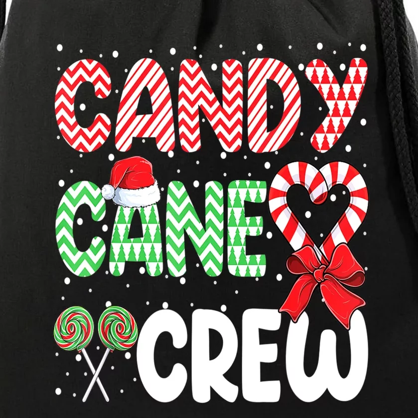 Candy Cane Crew Funny Christmas Sweet Candy Merry Xmas Drawstring Bag