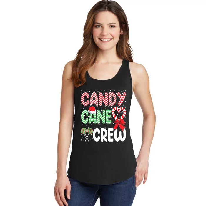 Candy Cane Crew Funny Christmas Sweet Candy Merry Xmas Ladies Essential Tank