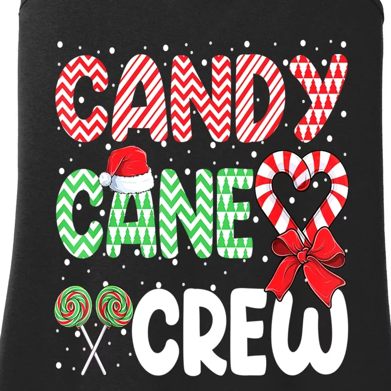 Candy Cane Crew Funny Christmas Sweet Candy Merry Xmas Ladies Essential Tank