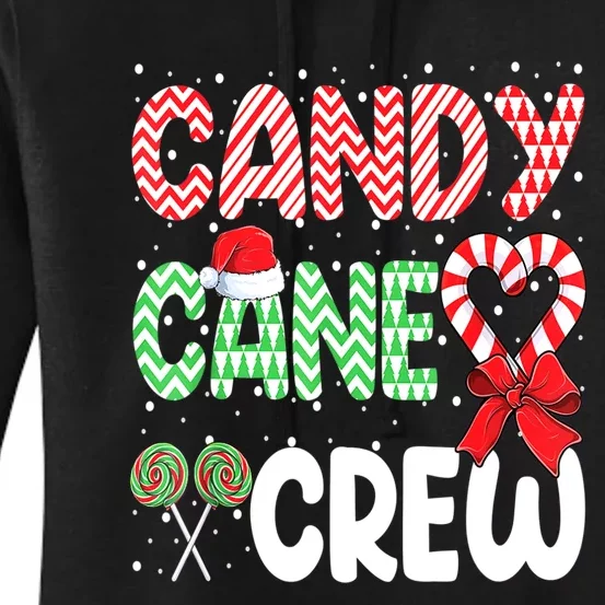 Candy Cane Crew Funny Christmas Sweet Candy Merry Xmas Women's Pullover Hoodie