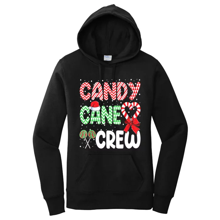 Candy Cane Crew Funny Christmas Sweet Candy Merry Xmas Women's Pullover Hoodie