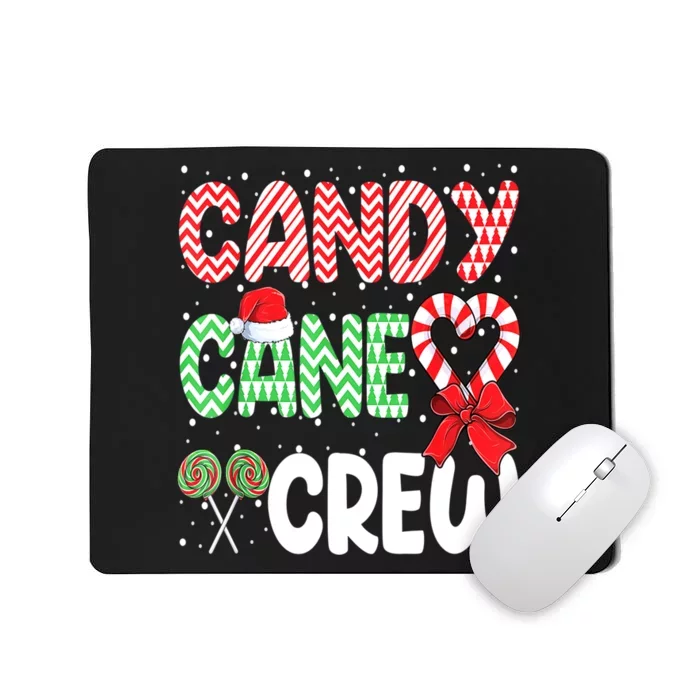 Candy Cane Crew Funny Christmas Sweet Candy Merry Xmas Mousepad