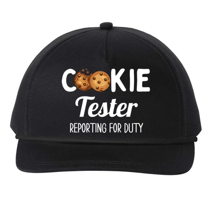 Christmas Chocolate Chip Cookie Tester Reporting For Duty Gift Snapback Five-Panel Rope Hat