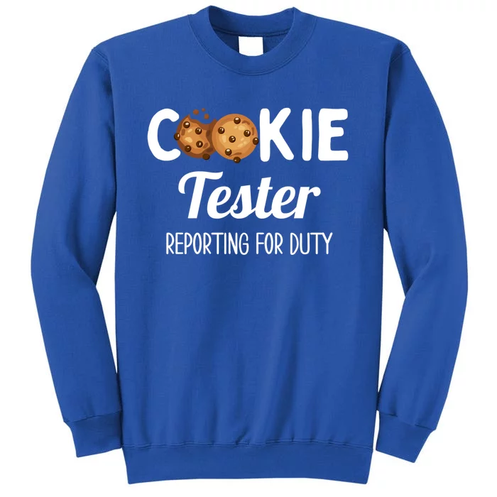 Christmas Chocolate Chip Cookie Tester Reporting For Duty Gift Tall Sweatshirt