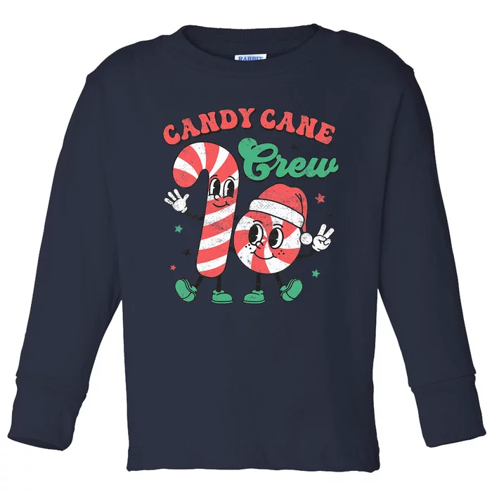 Candy Cane Crew Christmas Xmas Love Candy Toddler Long Sleeve Shirt