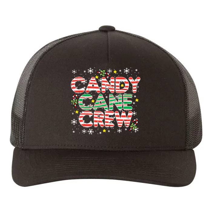 Candy Cane Crew Christmas Squad Matching Family Friends Kids Yupoong Adult 5-Panel Trucker Hat