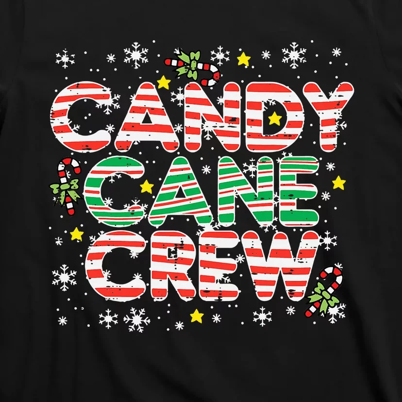 Candy Cane Crew Christmas Squad Matching Family Friends Kids T-Shirt