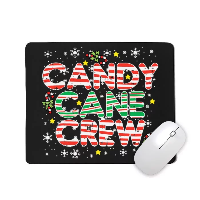 Candy Cane Crew Christmas Squad Matching Family Friends Kids Mousepad