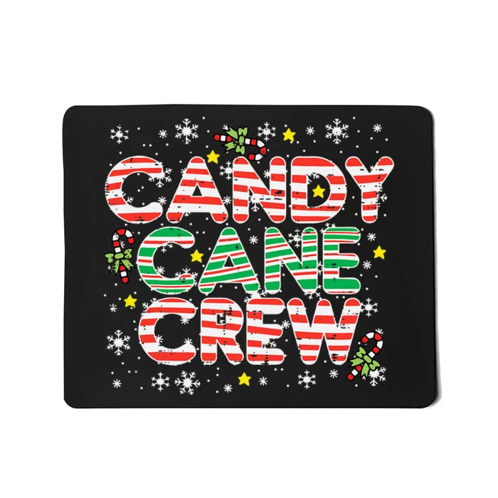 Candy Cane Crew Christmas Squad Matching Family Friends Kids Mousepad