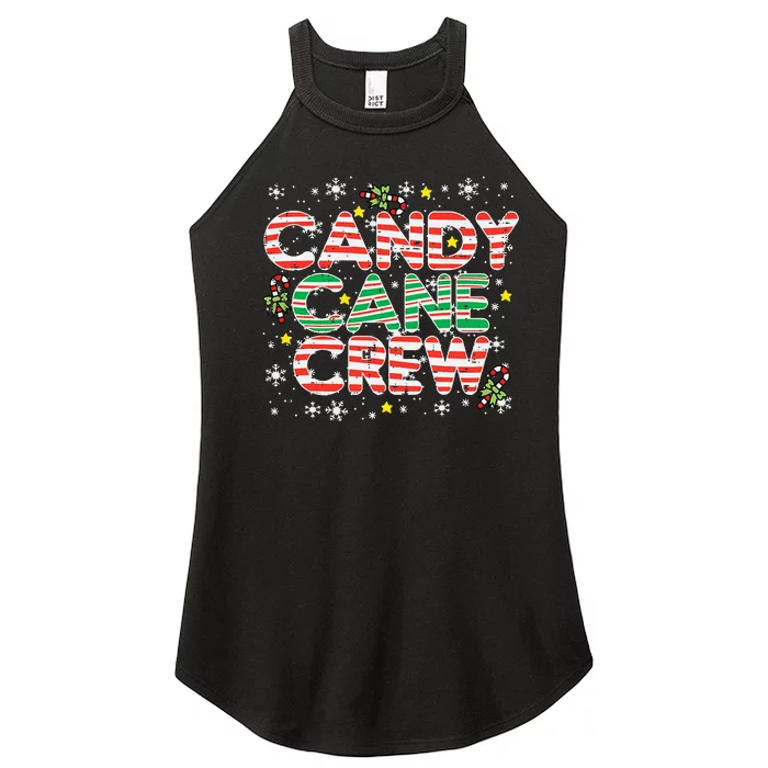 Candy Cane Crew Christmas Squad Matching Family Friends Kids Women’s Perfect Tri Rocker Tank