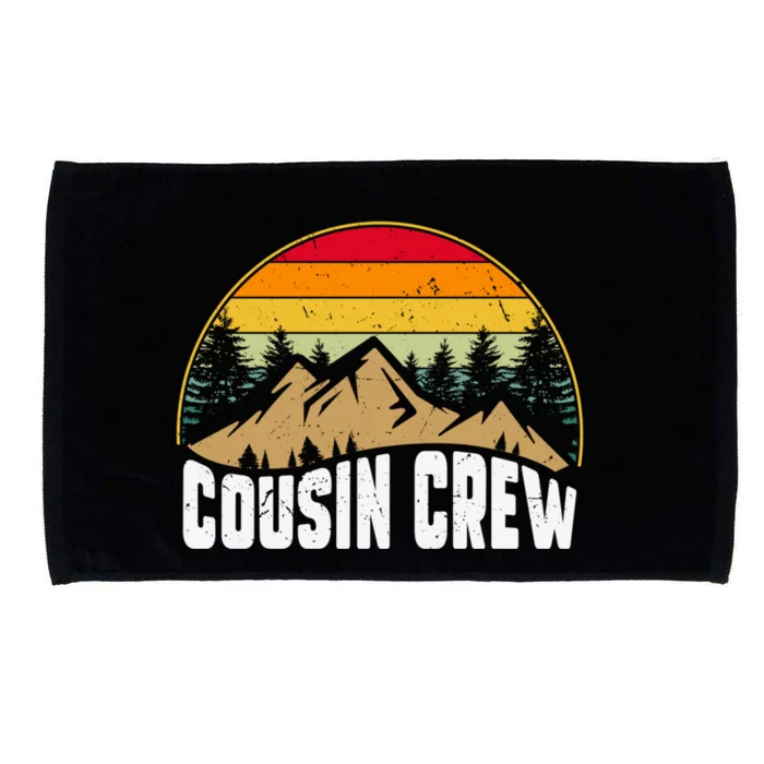 Cousin Camping Crew Road Trip Outdoor Adventure Camping Cute Gift Microfiber Hand Towel